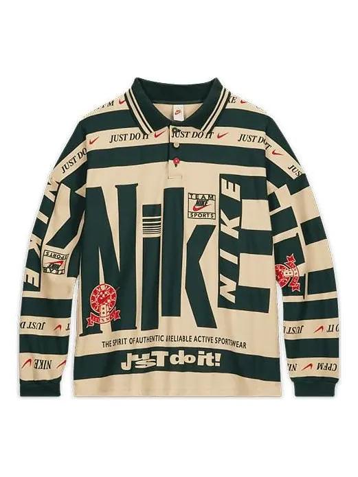 Футболка x cactus plant flea market long-sleeve polo 'natural' Nike — изображение 1 из 4, хаки