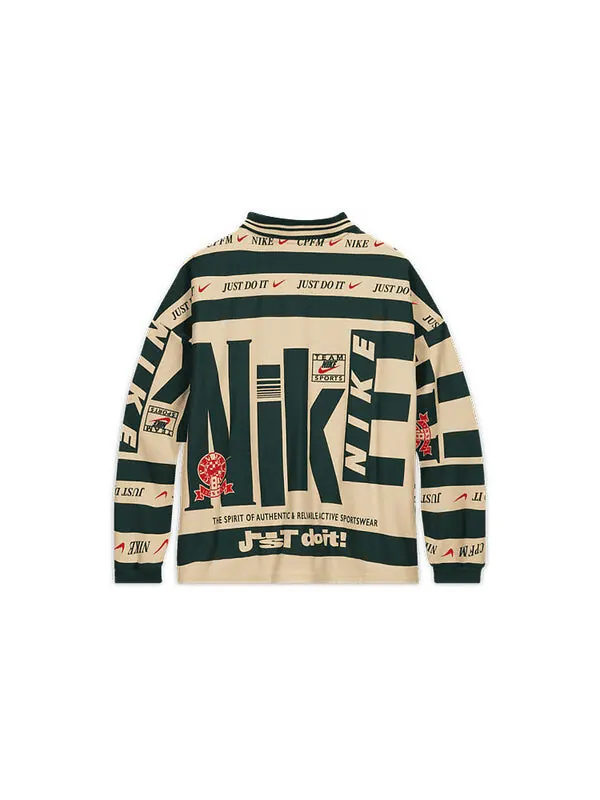 Футболка x cactus plant flea market long-sleeve polo 'natural' Nike — изображение 2 из 4, хаки