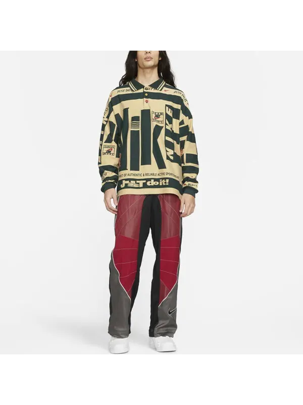 Футболка x cactus plant flea market long-sleeve polo 'natural' Nike — изображение 3 из 4, хаки