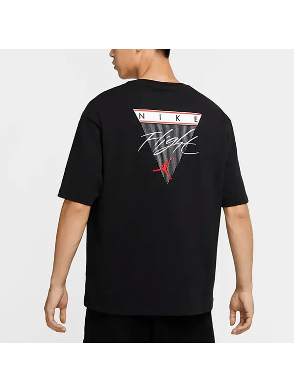 Футболка классические с логотипом, базовые, с коротким рукавом, Air Jordan — изображение 2 из 3, черный
