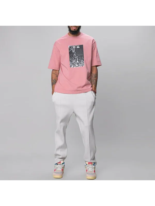 Футболка x union la dunk печать спортивная круглая футболка Air Jordan — изображение 3 из 3, розовый