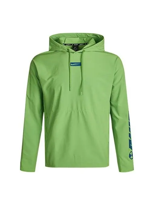 Толстовка Nike Sport Clash Woven Training Pullover Green — изображение 1 из 4, зеленый