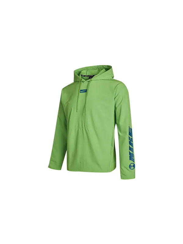Толстовка Nike Sport Clash Woven Training Pullover Green — изображение 3 из 4, зеленый