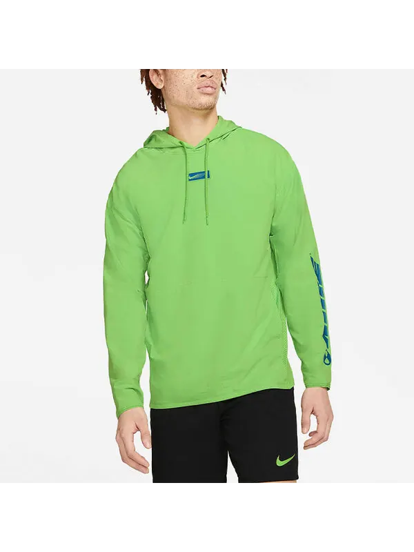 Толстовка Nike Sport Clash Woven Training Pullover Green — изображение 4 из 4, зеленый