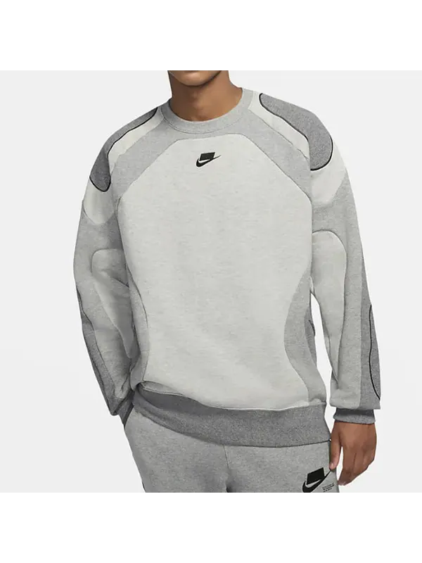 Толстовка sportswear nsw sports round neck pullover gray Nike — изображение 4 из 4, серый