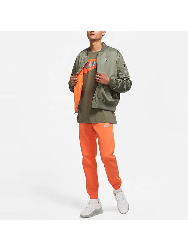 Куртка Nike Nsw Punk 3D logo aviator Jacket US Edition Gray Green — изображение 3 из 4, серый/зеленый