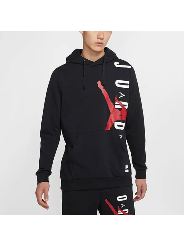 Толстовка Men's Air Jordan Jumpman Air Casual autumn Black — изображение 3 из 4, черный