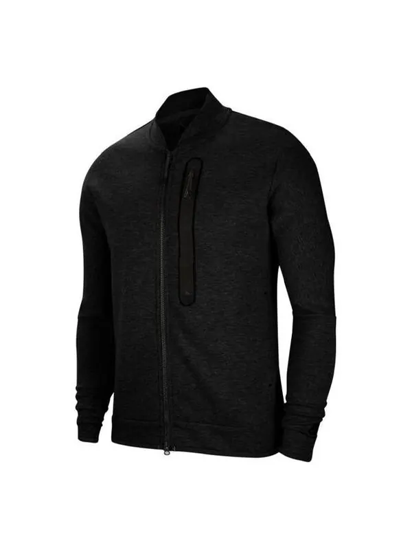 Куртка tech fleece casual stand collar long sleeves jacket black Nike — изображение 1 из 3, черный