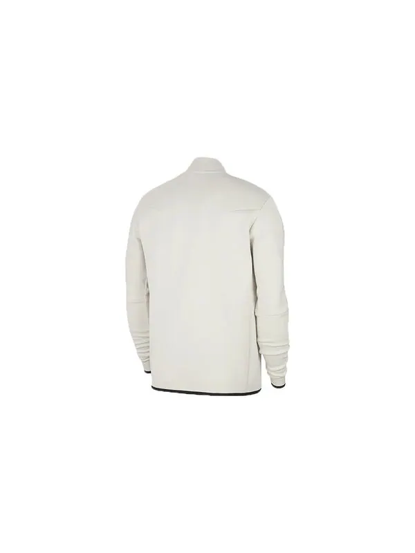 Куртка Nike Tech Fleece Long Sleeves Stand Collar Jacket White — изображение 2 из 2, белый