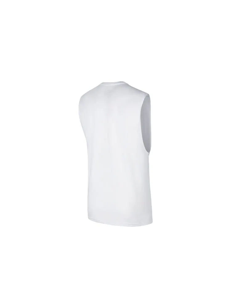 Жилет Men's Nike Casual Breathable Running Fitness Training White Vest — изображение 2 из 3, мульти