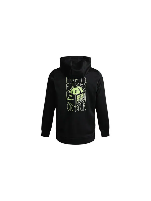 Куртка Nike Thrma Hd Fz Story Pack Printing Sports Hooded Jacket Black — изображение 2 из 2, черный