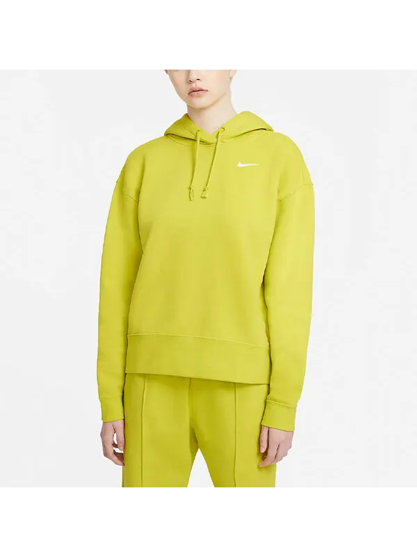 Свитер sportswear casual sports hooded long sleeves hoodie yellow green lime Nike — изображение 3 из 4, лаймовый