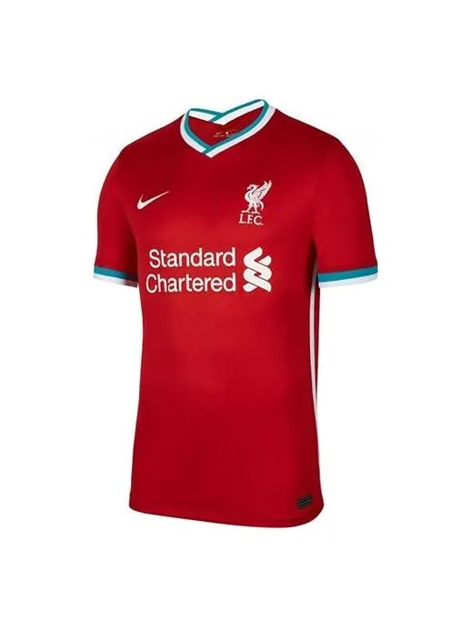 Футболка men's season home tournament uniform salah fan edition red jersey Nike — изображение 1 из 4, красный