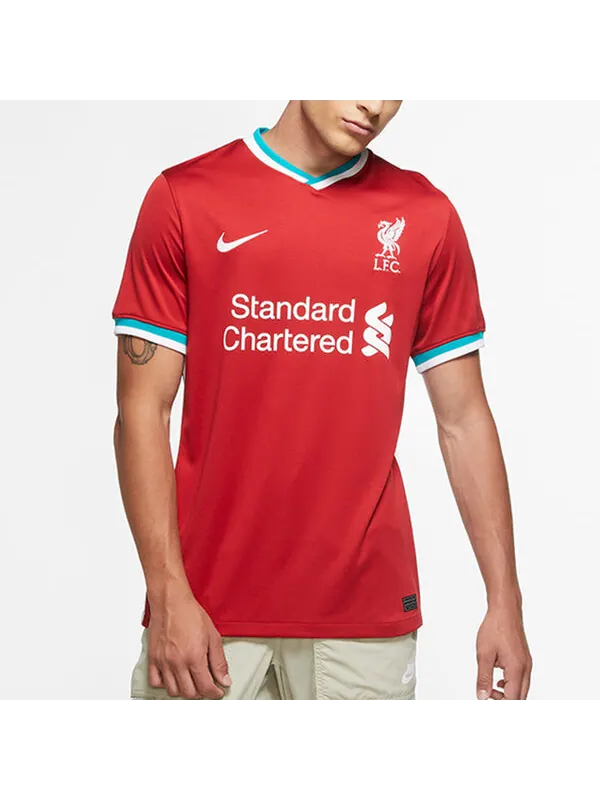 Футболка men's season home tournament uniform salah fan edition red jersey Nike — изображение 3 из 4, красный