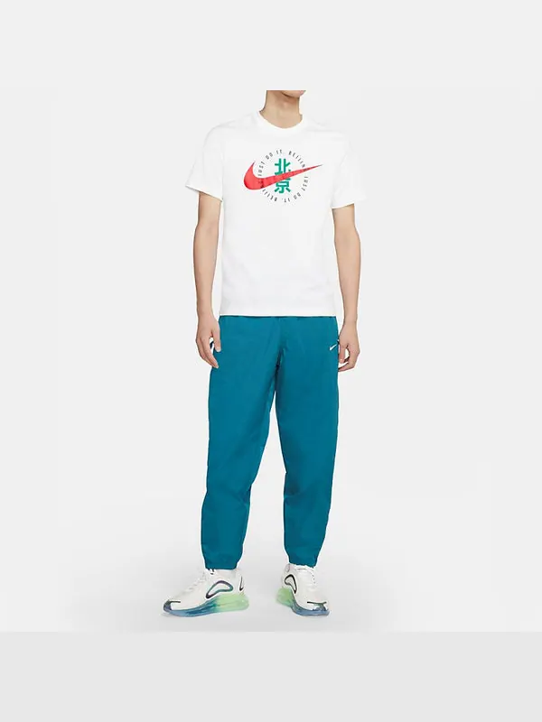 Футболка men's sportswear light cozy white t-shirt Nike — изображение 3 из 4, белый