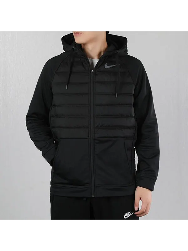 Куртка Nike Full-length zipper padded Jacket 'Black' — изображение 3 из 4, черный