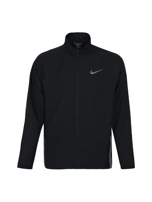 Куртка Men's Nike Running Training Casual Sports Woven Jacket Autumn Black — изображение 1 из 4, черный