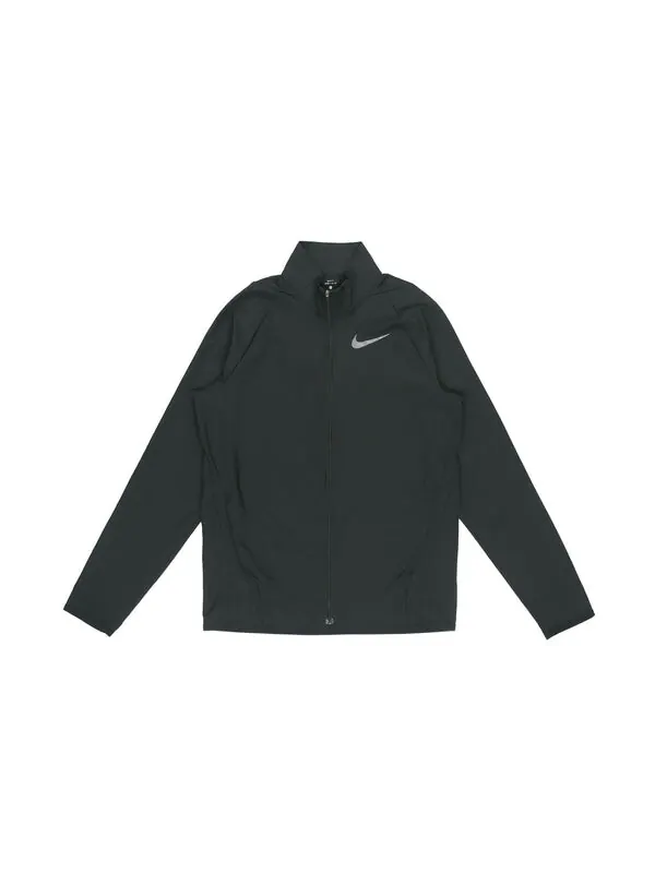 Куртка Men's Nike Running Training Casual Sports Woven Jacket Autumn Black — изображение 2 из 4, черный