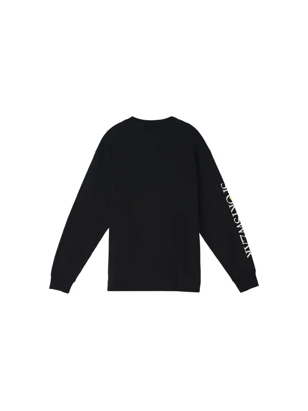 Толстовка Nike Sportswear Printing Knit Round Neck Sports Black — изображение 2 из 4, черный
