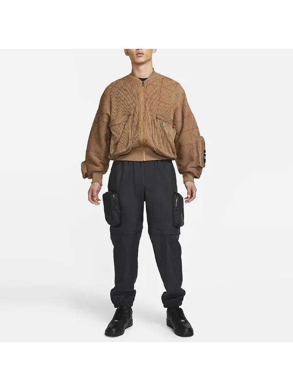 Куртка men's x crossover ma-1 knit jacket brown Nike — изображение 3 из 4, коричневый