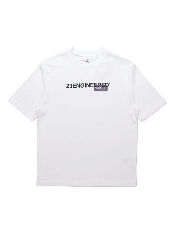 Футболка men's 23 engineered alphabet printing sports training short sleeve white t-shirt Air Jordan — изображение 1 из 4