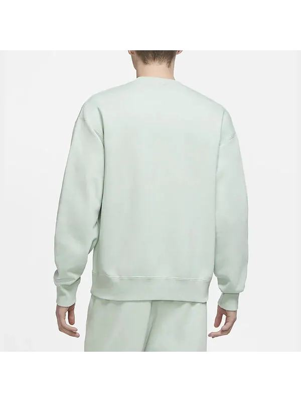Толстовка Nike Solid Color Round Neck Long Sleeves Pullover Green Light green — изображение 4 из 4, светлый зеленый