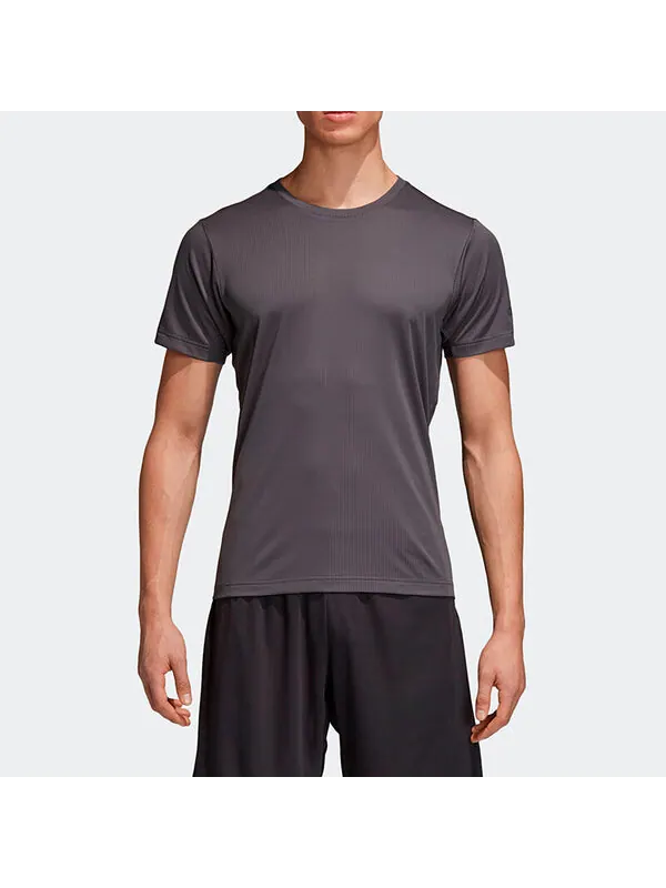 Футболка adidas Freelift Chill Training Sports Round Neck Short Sleeve Gray — изображение 3 из 4, темный серый