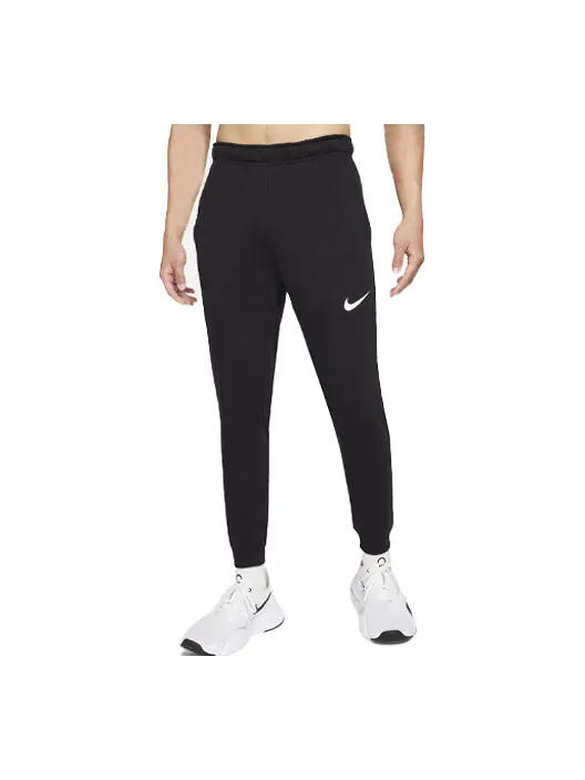 Брюки men's dri-fit solid color casual training sports pants/trousers/joggers black Nike — изображение 1 из 2, черный