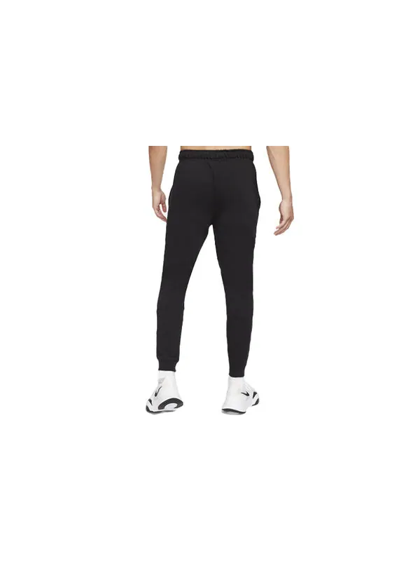 Брюки men's dri-fit solid color casual training sports pants/trousers/joggers black Nike — изображение 2 из 2, черный