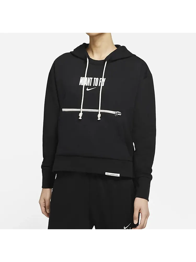 (WMNS) Повседневная спортивная толстовка Nike с принтом для баскетбола — изображение 4 из 5, черный