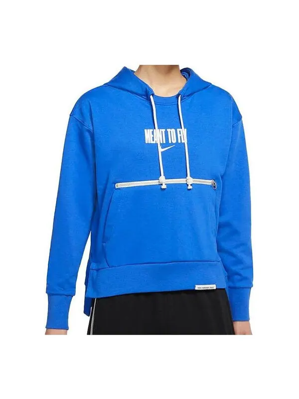 Толстовка standard issue hoodie 'navy' Nike — изображение 1 из 3, темно-синий