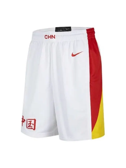 Шорты logo alphabet printing basketball shorts white Nike — изображение 1 из 3, белый