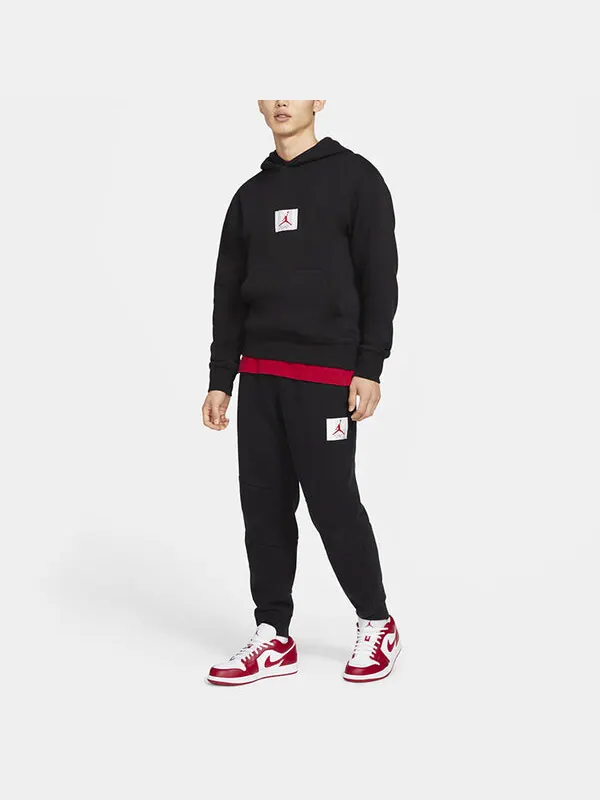 Толстовка Air Jordan Flight Logo Casual Sports Fleece Lined Pullover Black — изображение 3 из 4, черный