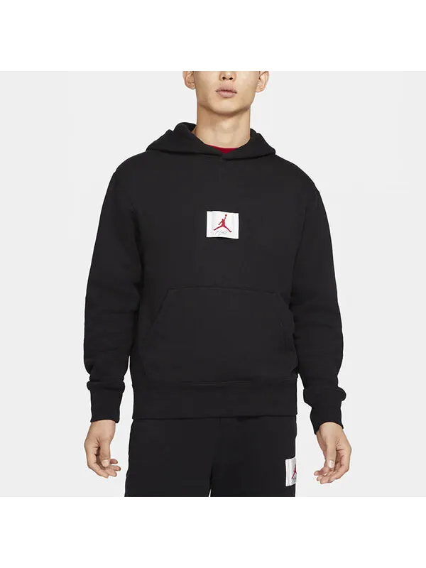 Толстовка Air Jordan Flight Logo Casual Sports Fleece Lined Pullover Black — изображение 4 из 4, черный