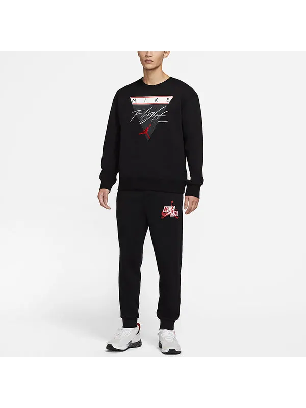 Толстовка Air Jordan Flight MENS Print Crew-neck Sports Black — изображение 3 из 4, черный