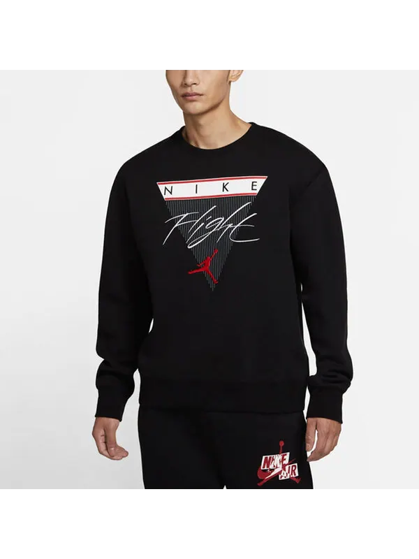 Толстовка Air Jordan Flight MENS Print Crew-neck Sports Black — изображение 4 из 4, черный
