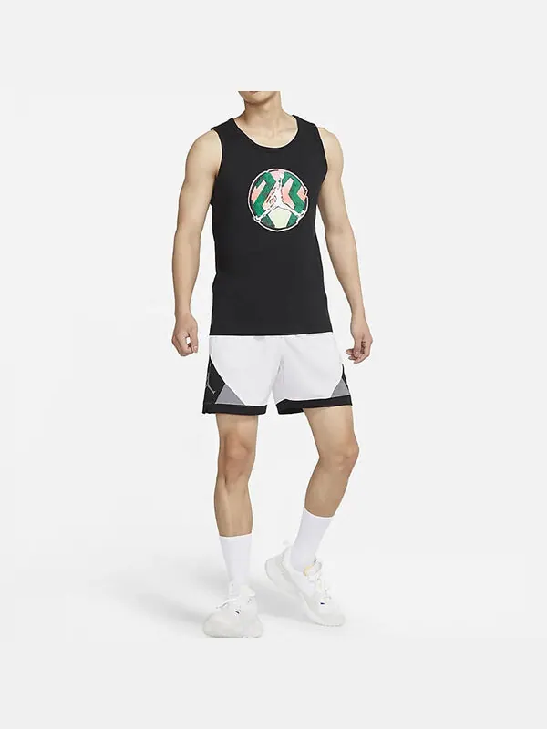 Спортивная футболка men's sport dna printing casual sports running black vest Air Jordan — изображение 4 из 4, черный