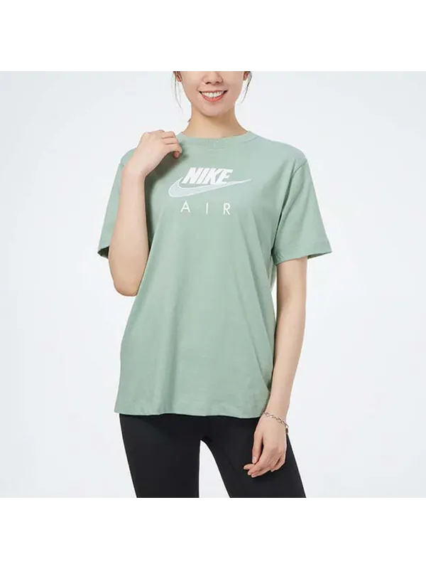 Футболка air logo casual sports с коротким рукавом Nike — изображение 3 из 4, зеленый