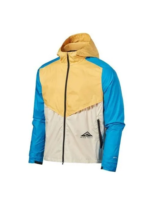 Куртка Nike Windrunner Contrast Windproof Casual Hooded Jacket For Men Yellow — изображение 1 из 4, желтый