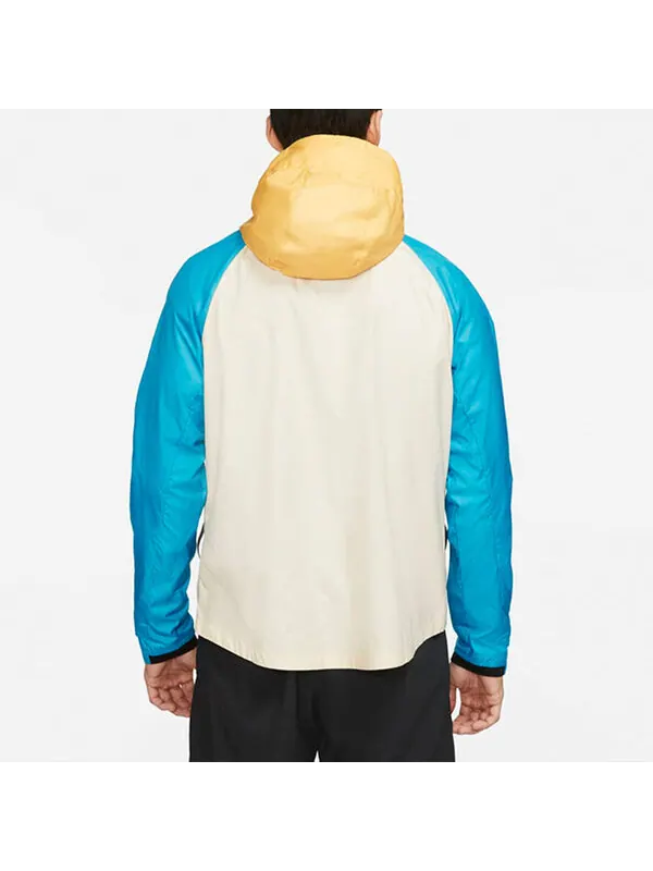 Куртка Nike Windrunner Contrast Windproof Casual Hooded Jacket For Men Yellow — изображение 4 из 4, желтый