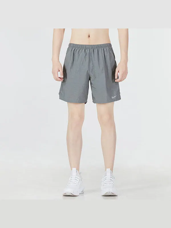 Шорты men's solid color logo athleisure casual sports woven shorts gray Nike — изображение 3 из 4, мульти