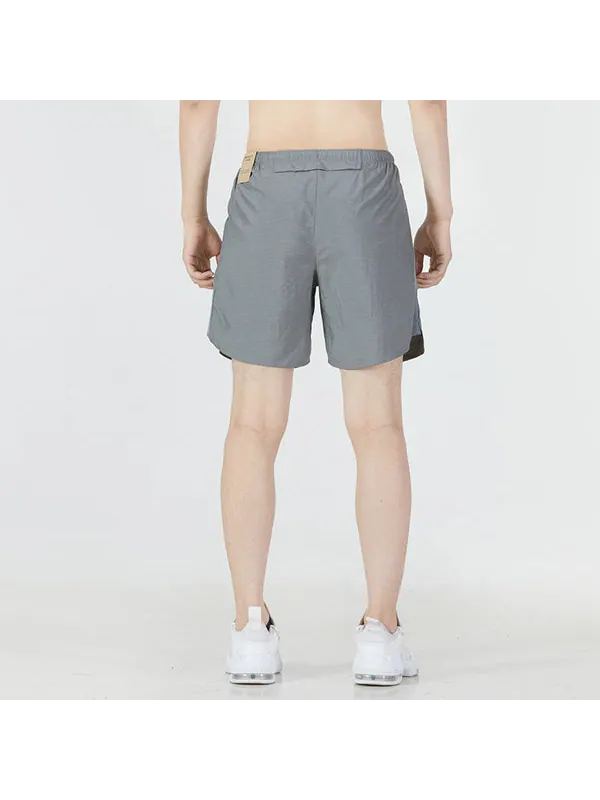 Шорты men's solid color logo athleisure casual sports woven shorts gray Nike — изображение 4 из 4, мульти