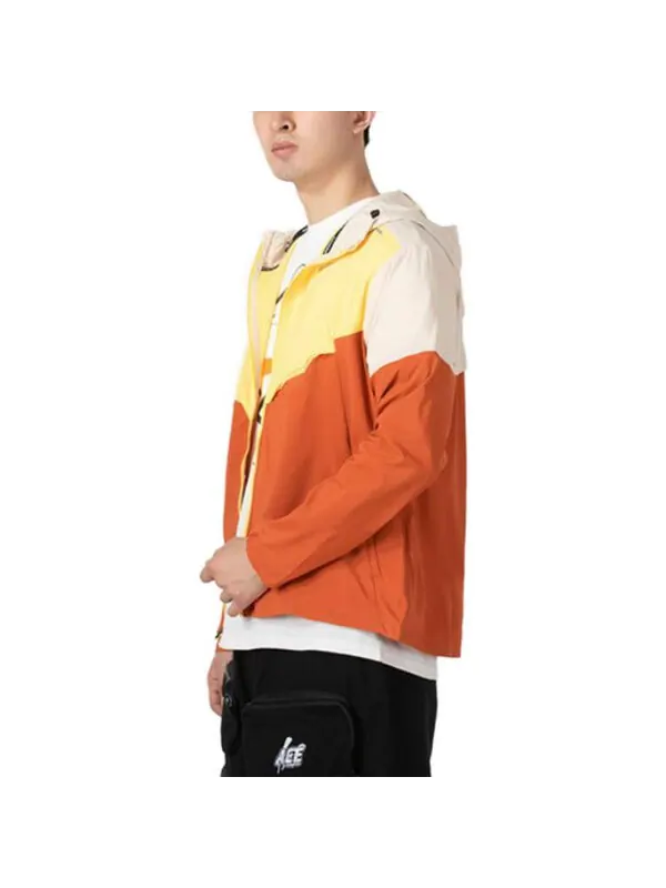 Куртка Nike UV Windbreaker Jacket 'Yellow Orange' — изображение 3 из 4, желтый/мульти