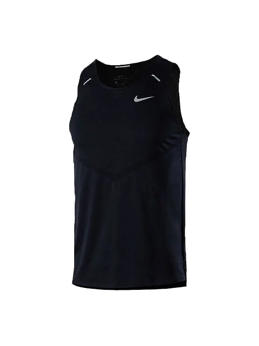 Жилет Nike Dri-FIT Rise 365 Reflective Logo Printing Running Sports Vest Black — изображение 1 из 2, черный