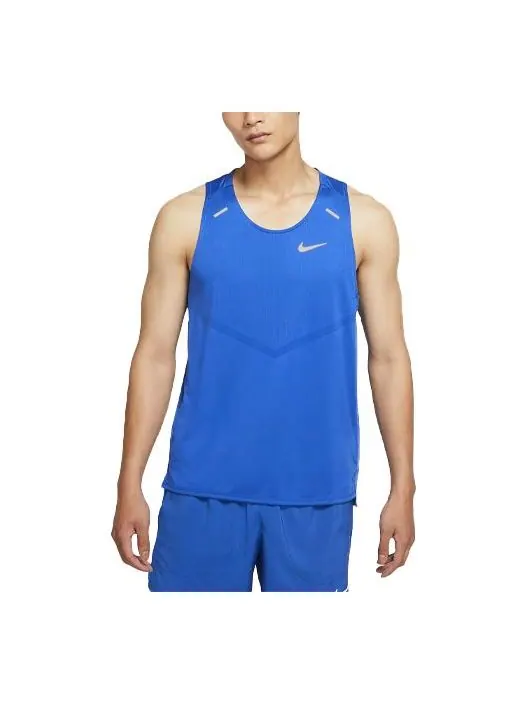 Жилет Nike Dri-FIT Rise 365 Reflective Logo Printing Running Sports Vest Royal blue — изображение 1 из 3, синий