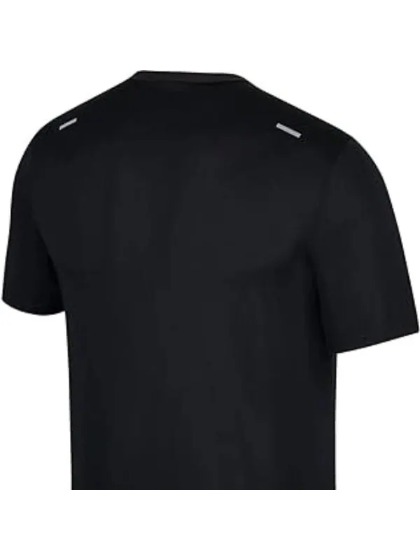 Футболка dri fit rise 365 короткий рукав беговая футболка Nike — изображение 2 из 4, черный