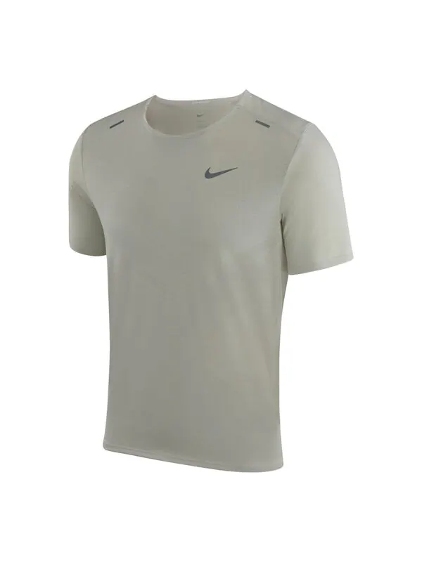 Футболка Men's Nike Dri-FIT Rise 365 Breathable Soft Solid Color Running Short Sleeve Light Bone — изображение 1 из 4, мульти