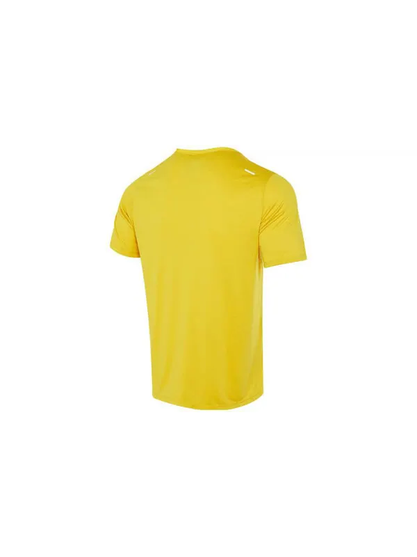 Футболка Nike Rise 365 Dri-fit Short-sleeve Running Top 'Yellow' — изображение 2 из 2, желтый