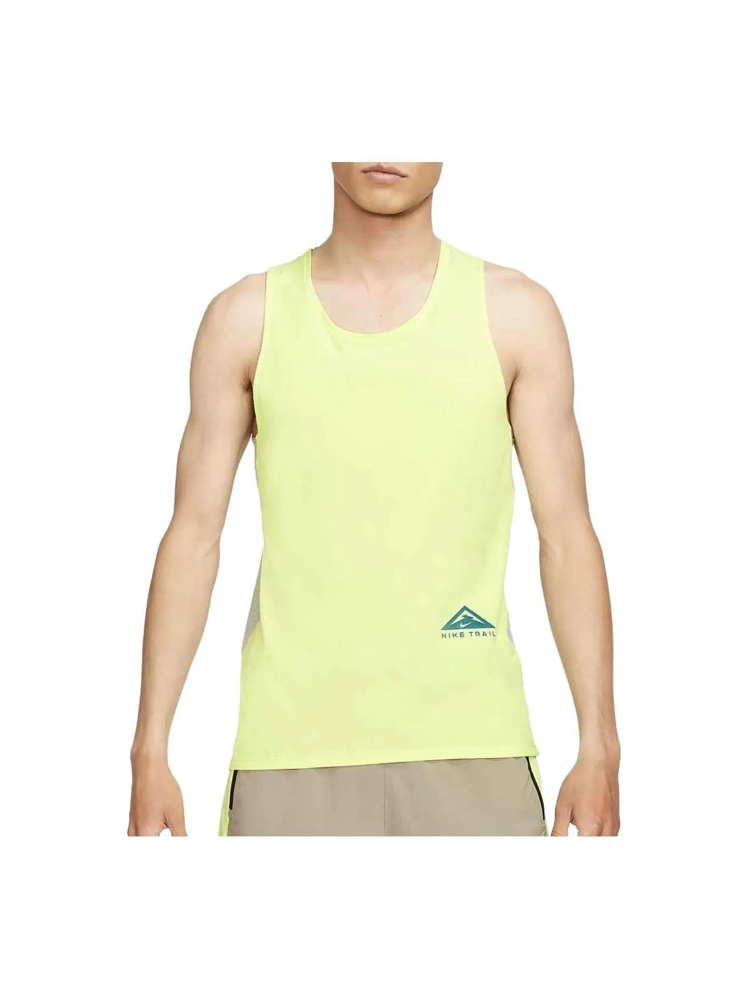 Майка для бега по пересеченной местности Nike Dri-FIT Rise 365 — изображение 2 из 2, желтый