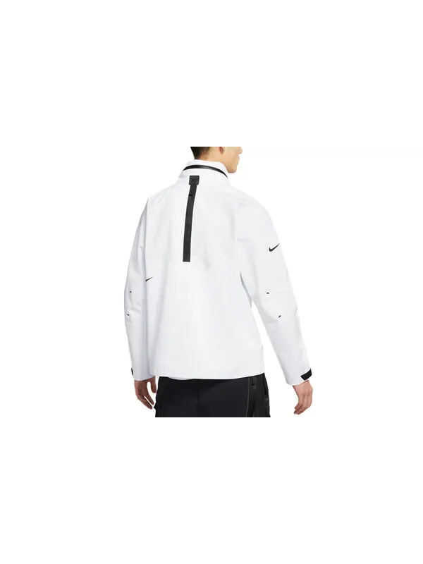 Куртка Nike Sportswear Tech Pack Contrast Sports Hooded Jacket For Men White — изображение 2 из 3, белый